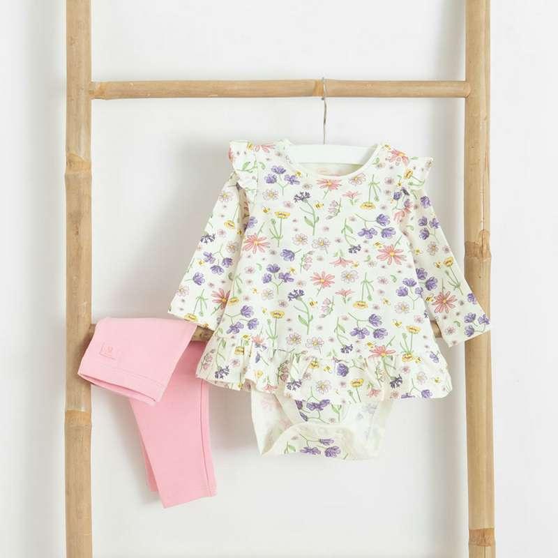 COOL CLUB SET BODI DUG RUKAV, DONJI DEO I TRAKA ZA KOSU SETMIX BOTANIC 