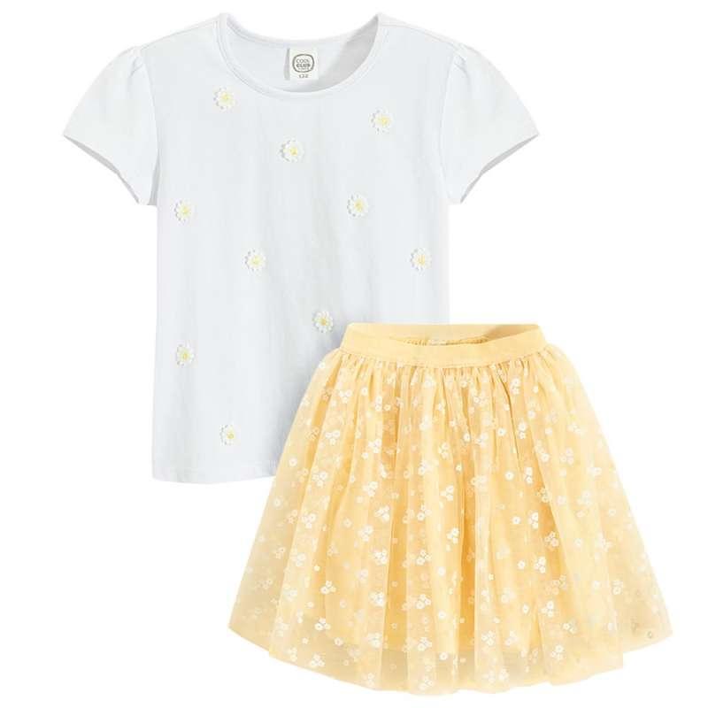 COOL CLUB SET BODI DUG RUKAV, DONJI DEO I TRAKA ZA KOSU SETMIX BOTANIC