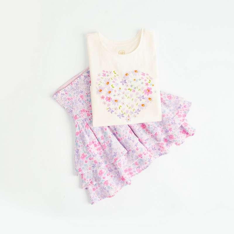 COOL CLUB SET BODI DUG RUKAV, DONJI DEO I TRAKA ZA KOSU SETMIX BOTANIC 