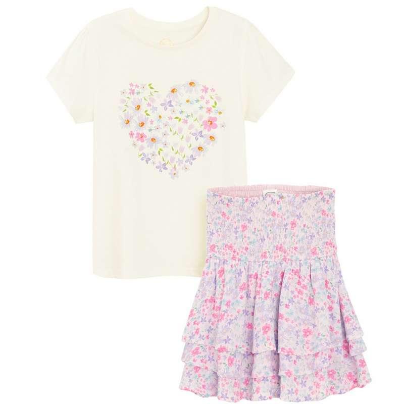 COOL CLUB SET BODI DUG RUKAV, DONJI DEO I TRAKA ZA KOSU SETMIX BOTANIC 