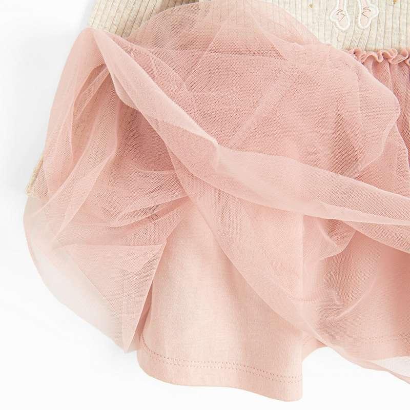 COOL CLUB HALJINA DUG RUKAV BEIGE MELANGE 