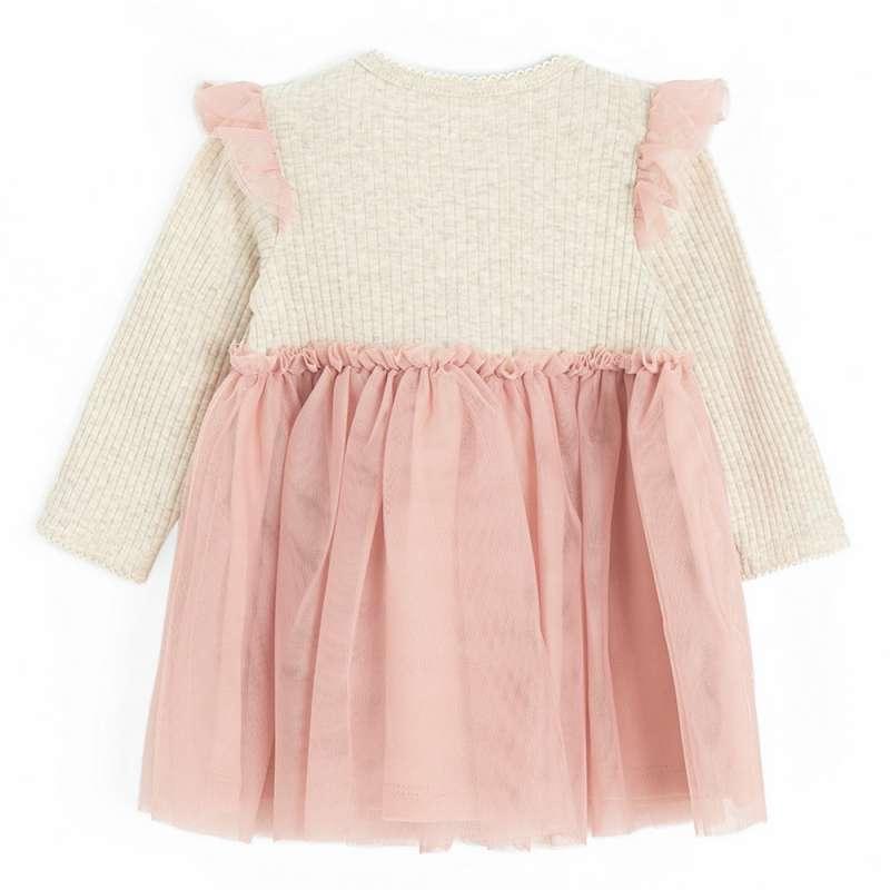 COOL CLUB HALJINA DUG RUKAV BEIGE MELANGE 