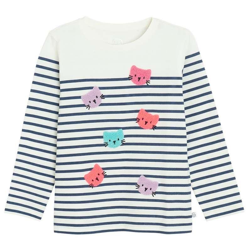 COOL CLUB MAJICA DUG RUKAV OFF WHITE 