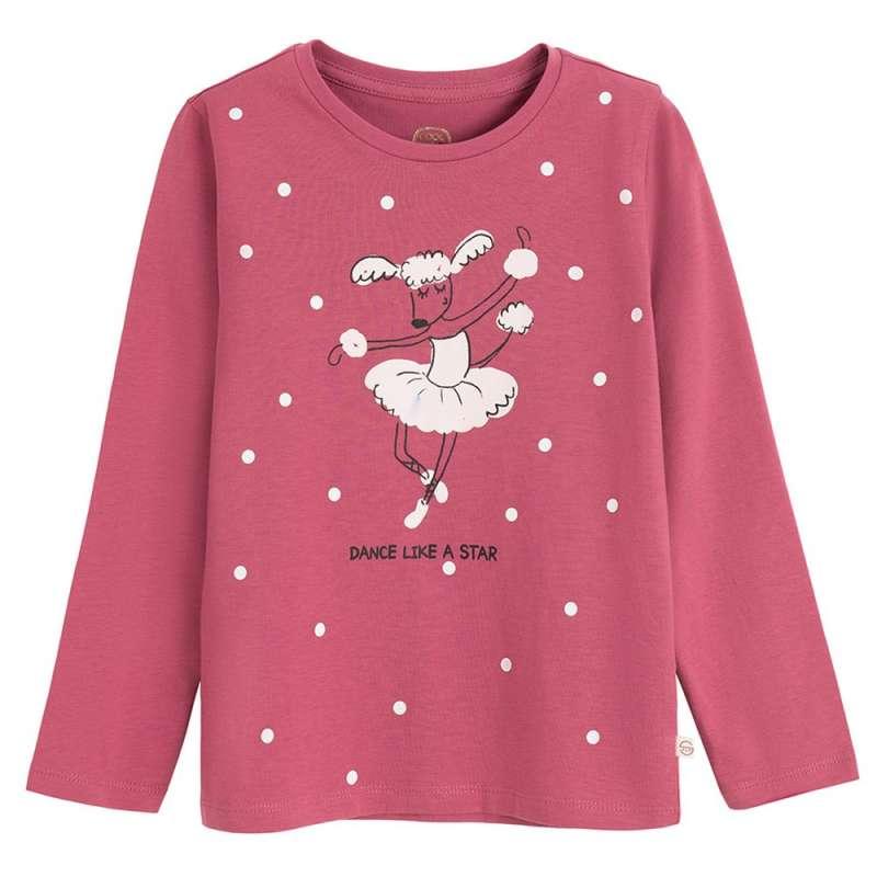 COOL CLUB MAJICA DUG RUKAV DARK PINK 