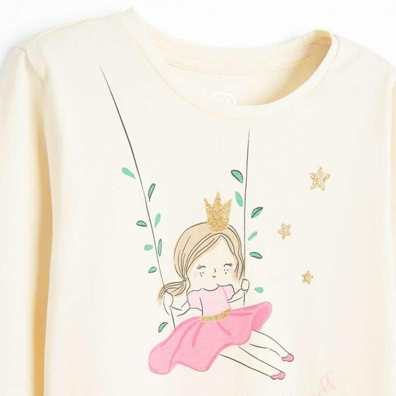 COOL CLUB MAJICA DUG RUKAV CREAMY 