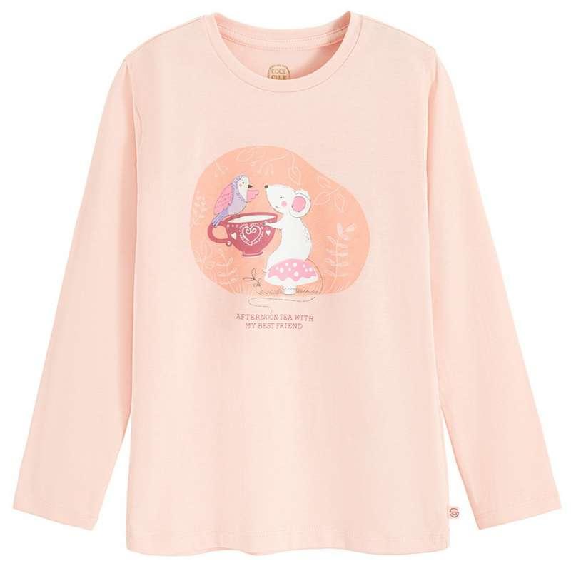 COOL CLUB MAJICA DUG RUKAV LIGHT PINK 