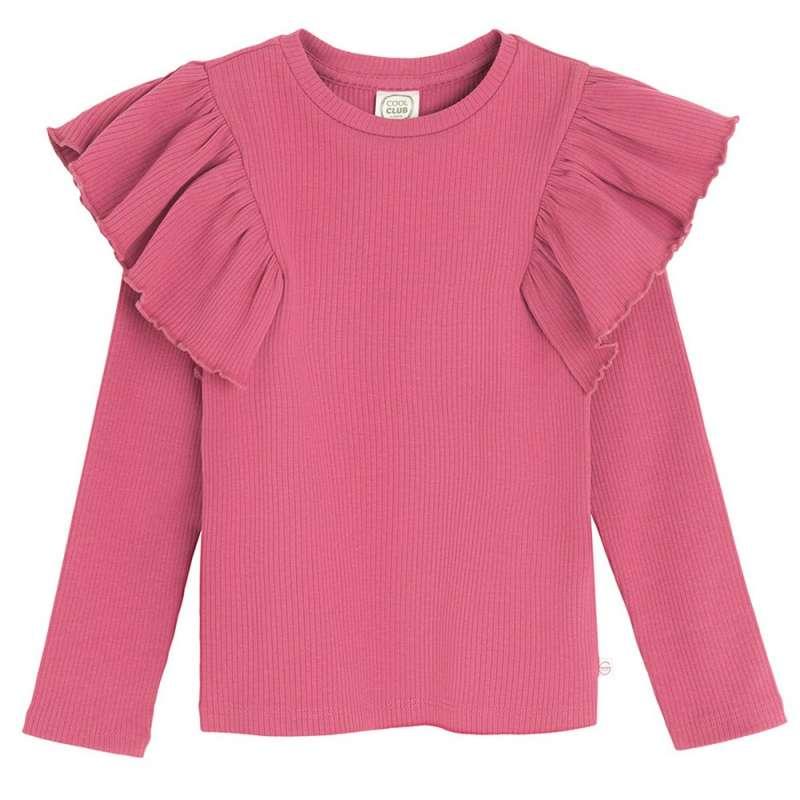 COOL CLUB MAJICA DUG RUKAV BURGUNDY 