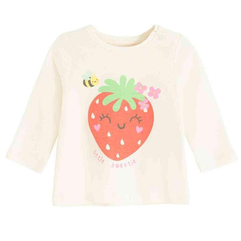 COOL CLUB MAJICA DUG RUKAV CREAMY