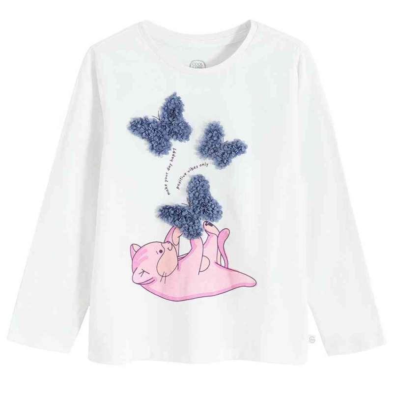 COOL CLUB MAJICA DUG RUKAV WHITE