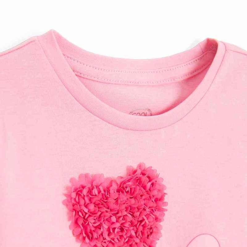 COOL CLUB MAJICA DUG RUKAV PINK