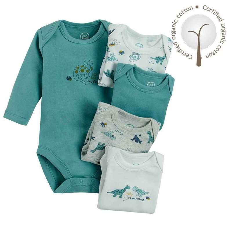 COOL CLUB BODI DUG RUKAV BODY L/S 5-PACK 