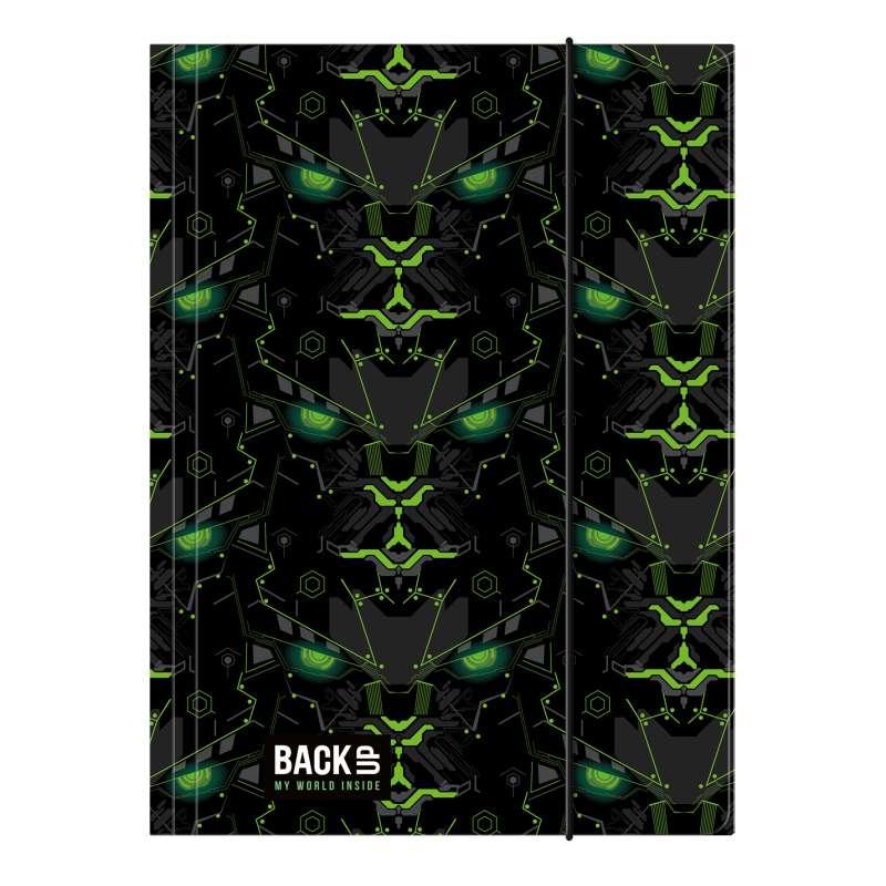 DERFORM FASCIKLA SA GUMOM A4 GREEN ROBOT 