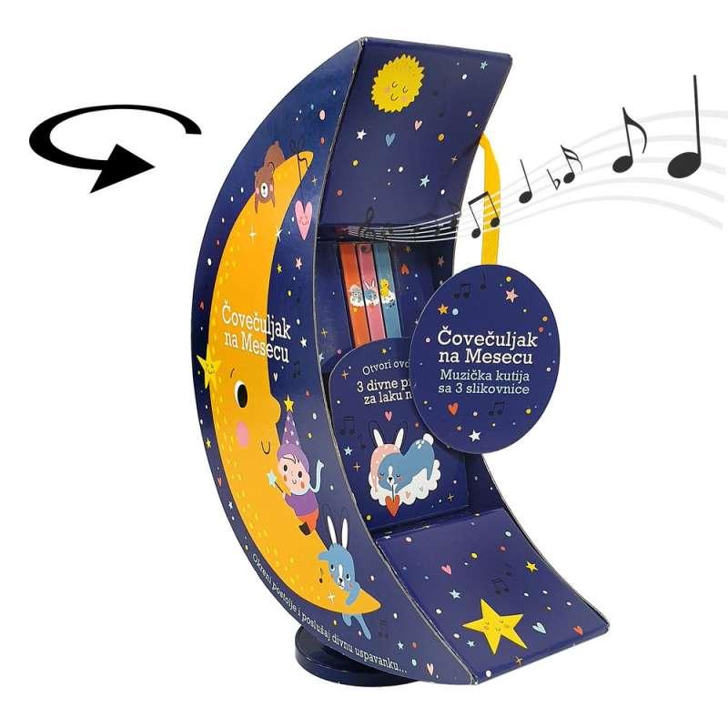 ČOVJEČULJAK NA MJESECU - MUZIČKA KUTIJA SA 3 SLIKOVNICE 