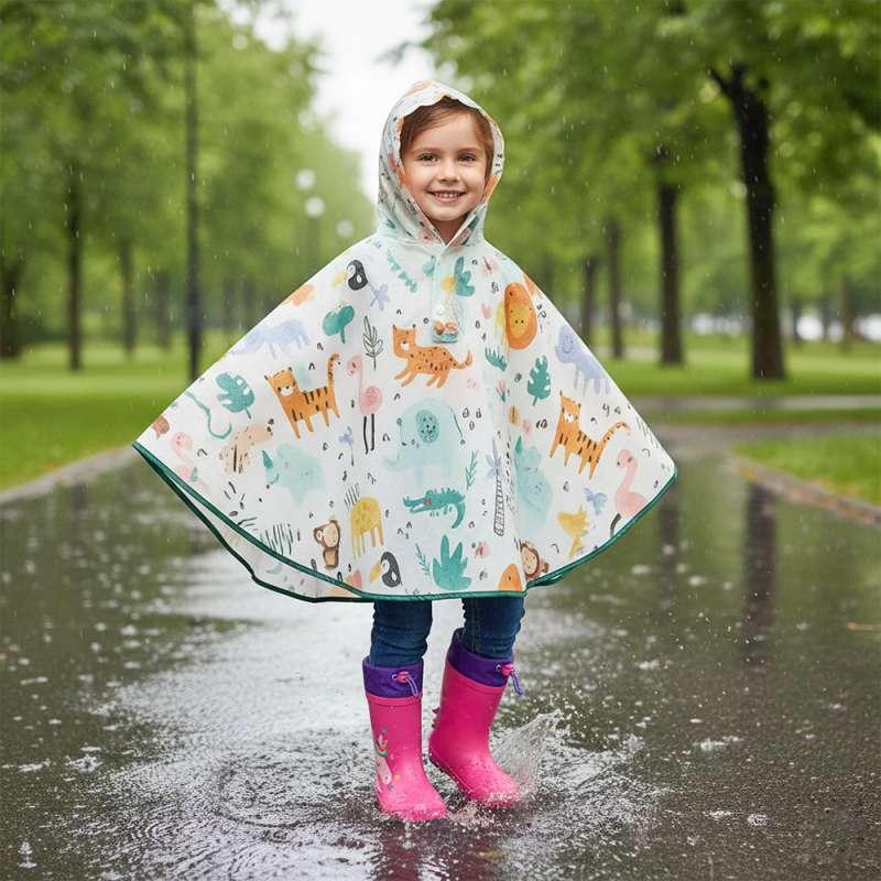 DEXY31082 PONČO ANIMALS POLLINO 