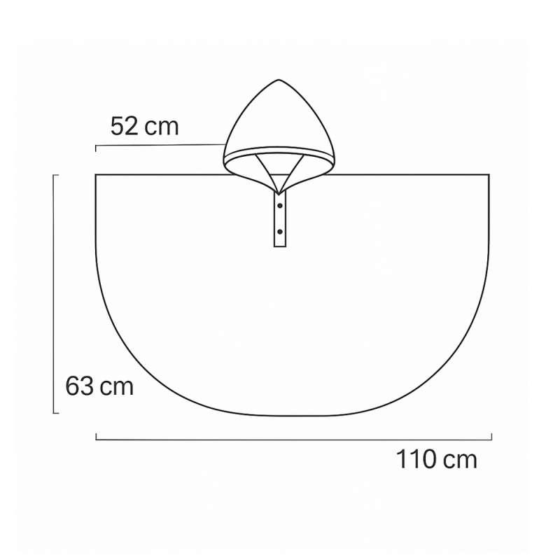 DEXY31082 PONČO ANIMALS POLLINO 