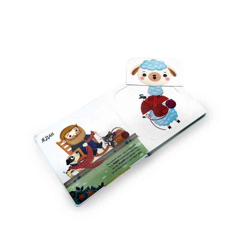 KNJIGA SLAGALICA - DOMAĆE ZIVOTINJE UČE DA BROJE 