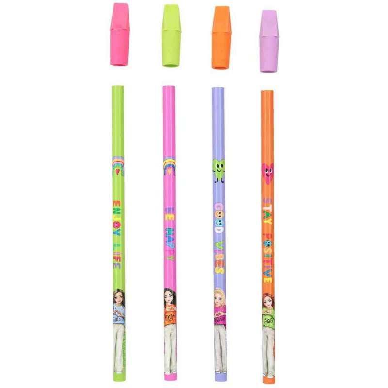 TOP MODEL GRAFITNE OLOVKE S GUMICOM SET SELF LOVE 