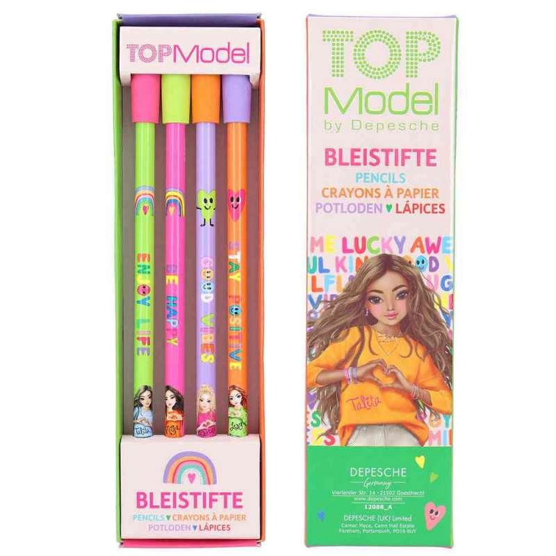 TOP MODEL GRAFITNE OLOVKE S GUMICOM SET SELF LOVE 