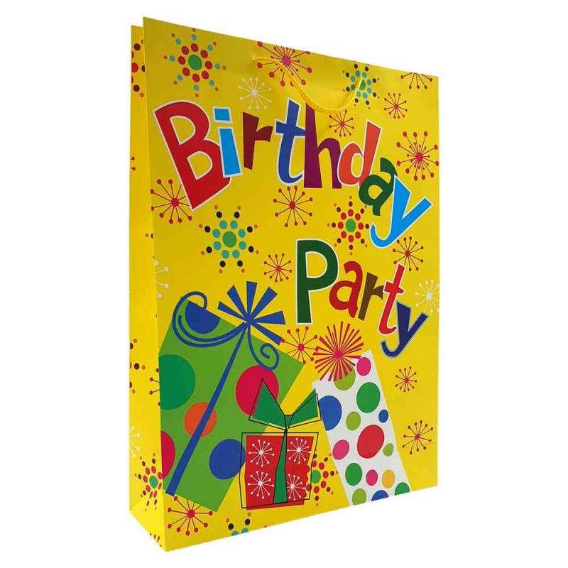 DUK15549 UKRASNA KESA JUMBO PARTY YELLOW 33X45X10 CM