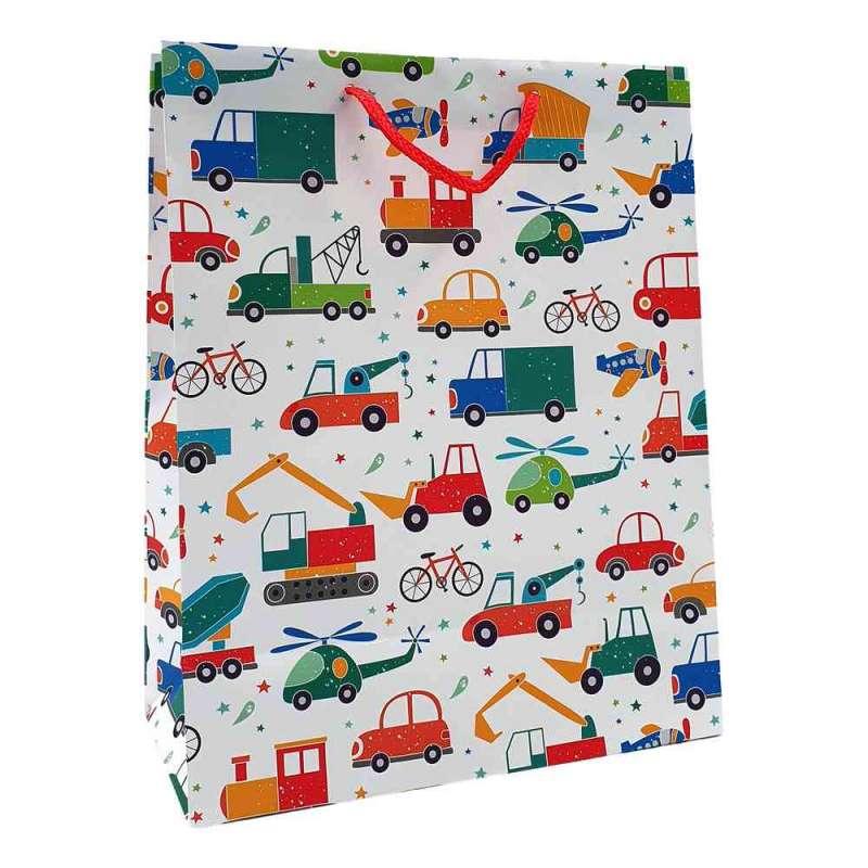 DUK15723 UKRASNA KESA LARGE TRANSPORT CARS 26X32X12 CM 