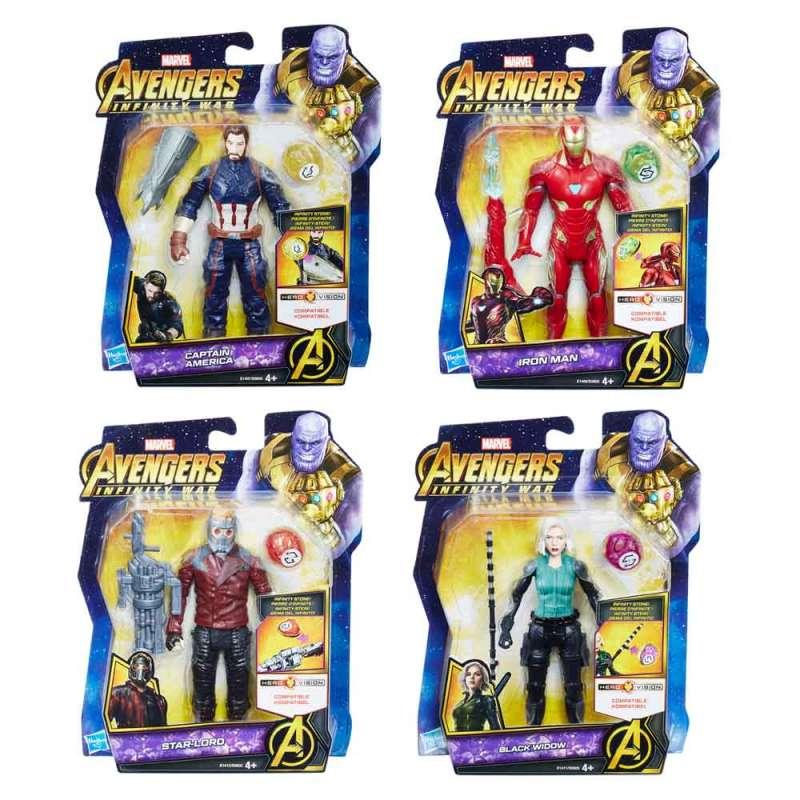 AVENGERS 6IN FIGS W STONE AND ACCESSORY 