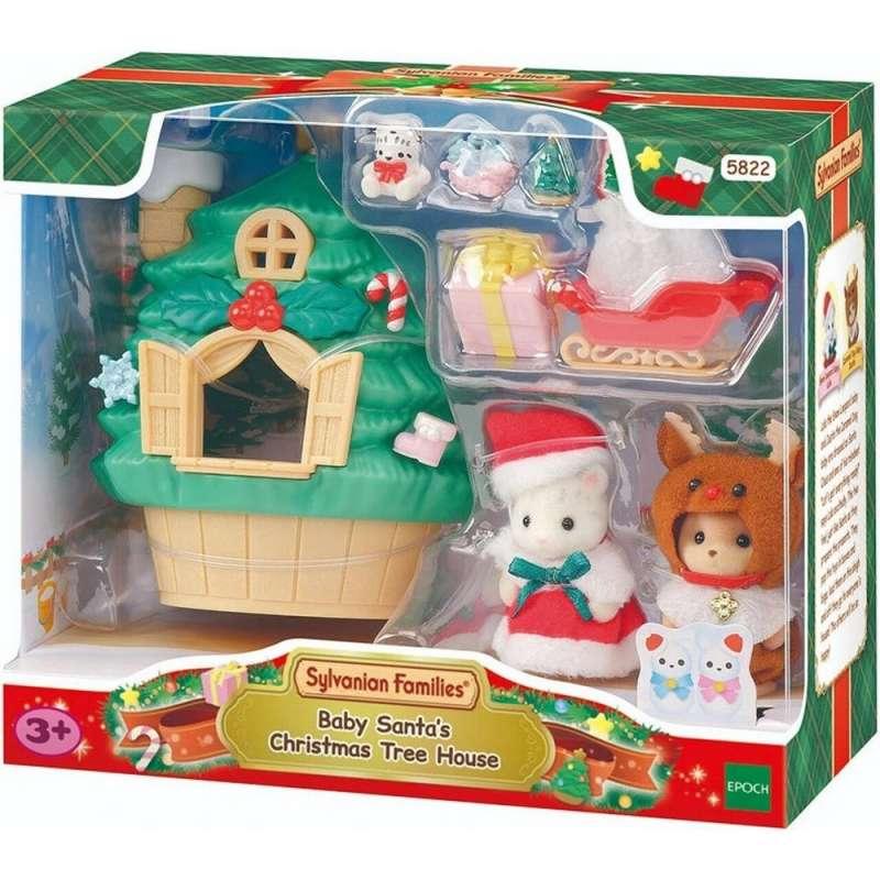 SYLVANIAN BABY SANTA BOZICNA KUCICA NA DRVETU 