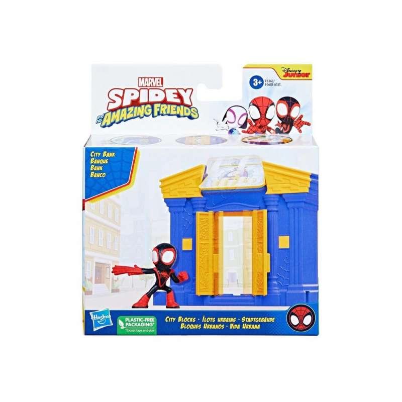 SPIDERMAN CITY BLOCKS SET S FIGUROM ASST 