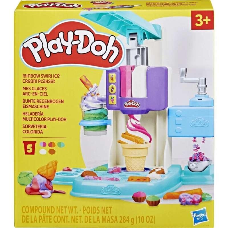 G0028 PLAY-DOH RAINBOW SWIRL ICE CREAM PLAYSET 