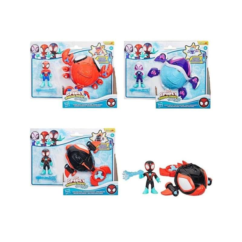 G0663 SPIDEY WATERWEBS VEH FIGURE AST 