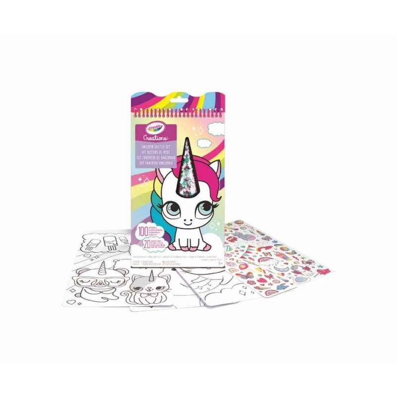 CRAYOLA BLOK SA STIKERIMA UNICORN