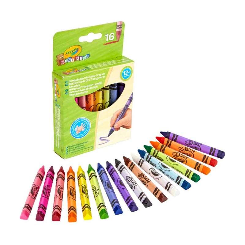 CRAYOLA TROUGLASTE MASNE BOJICE 16 KOM 