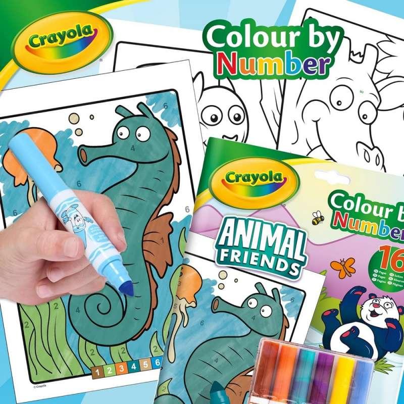 CRAYOLA BOJANKA SA FLOMASTERIMAANIMAL FRIENDS 