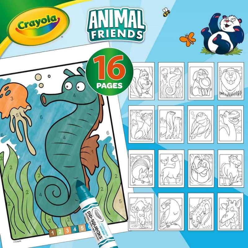 CRAYOLA BOJANKA SA FLOMASTERIMAANIMAL FRIENDS 