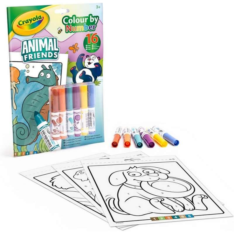 CRAYOLA BOJANKA SA FLOMASTERIMAANIMAL FRIENDS 