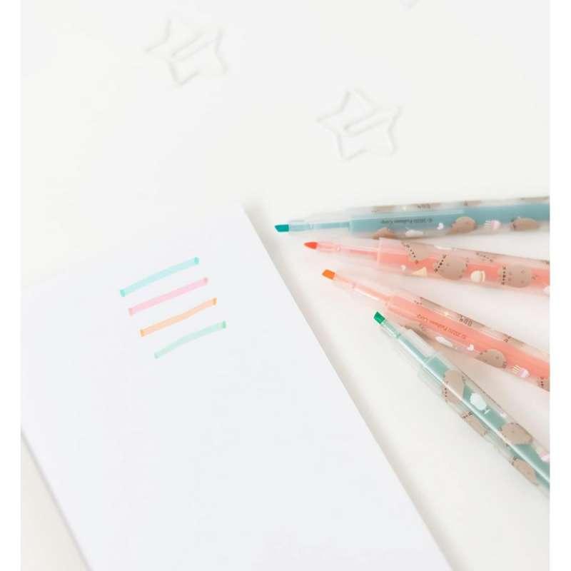 PUSHEEN FOODIE TEKST MARKERI SET 4 BOJE 