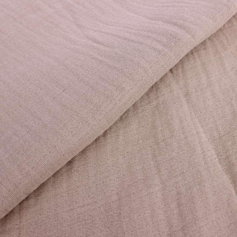 HYGGE PREKRIVAC OD MUSLINA, DVOSLOJAN, COOKIE BEIGE, 100X80CM 