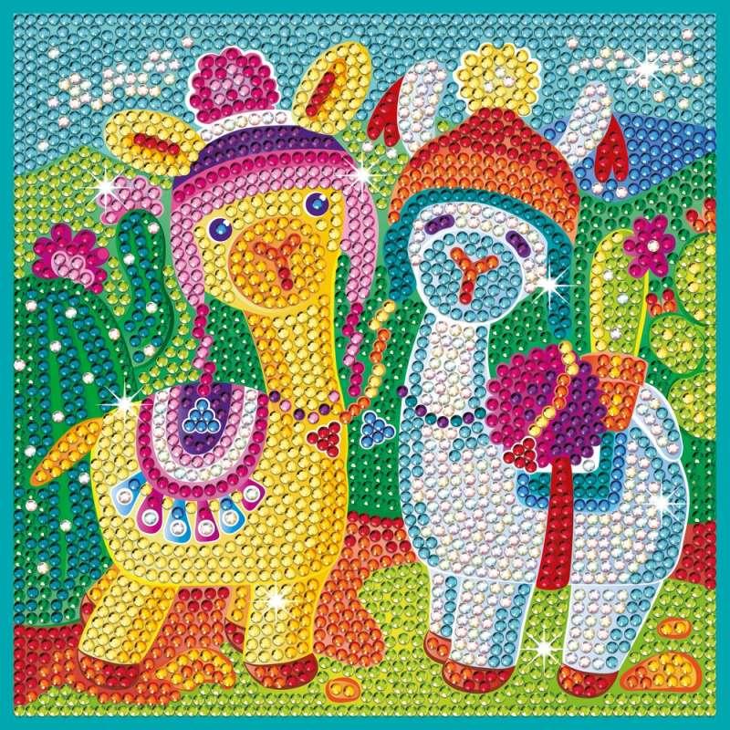 KFFP2408  CLASSIC DIAMOND ART SET LAMA 