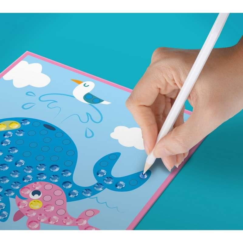 KFFP2501 MINI DIAMOND ART SET WHALE FAMILY 