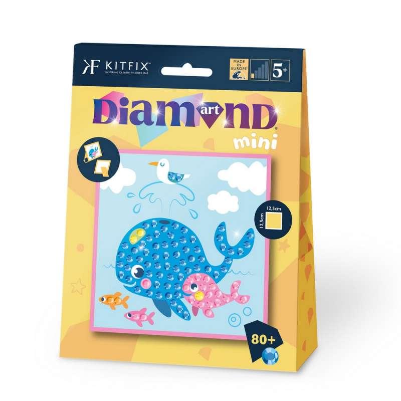 KFFP2501 MINI DIAMOND ART SET WHALE FAMILY 