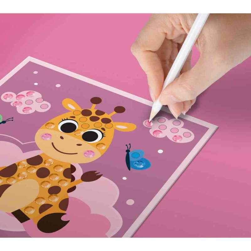 KFFP2502  MINI DIAMOND ART SET GIRAFFE AND CLOUDS 