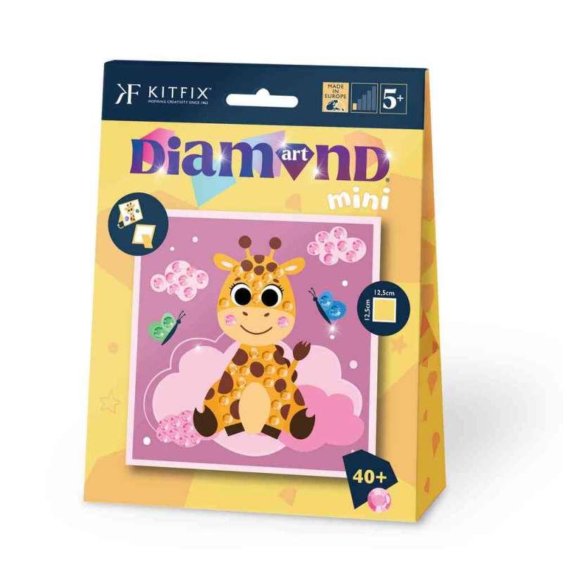 KFFP2502  MINI DIAMOND ART SET GIRAFFE AND CLOUDS 