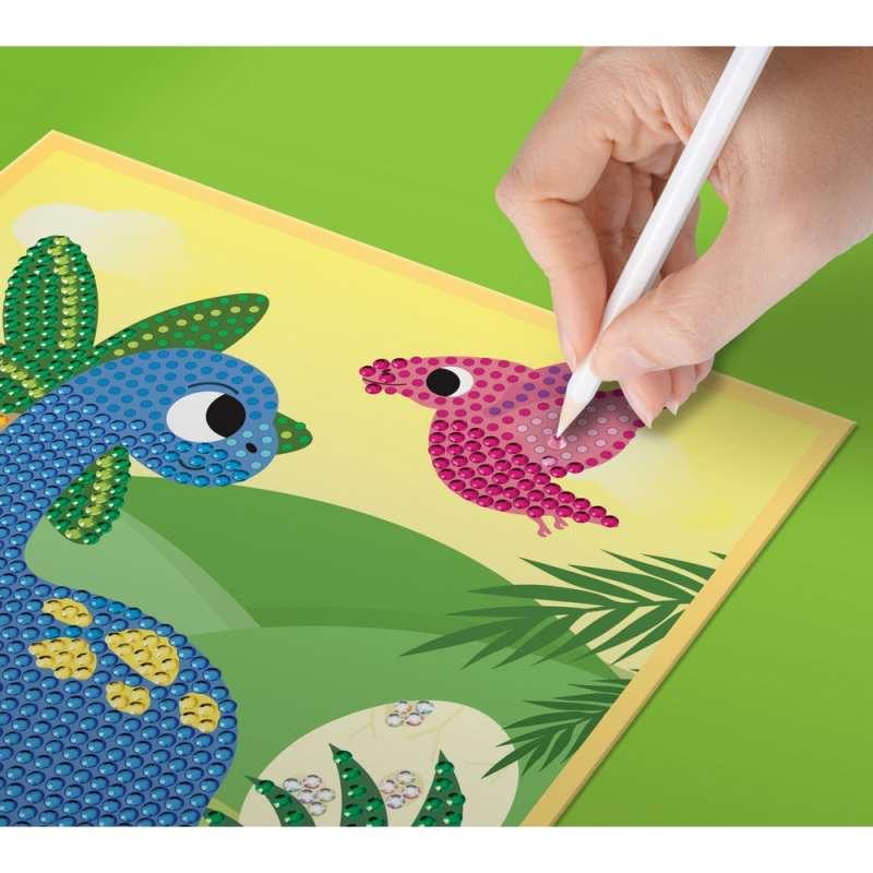 KFFP2513 JUNIOR DIAMOND ART SET DINO WORLD 