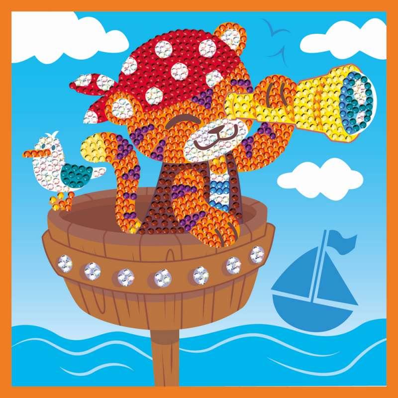 KFFP2514 JUNIOR DIAMOND ART SET LITTLE PIRATE 