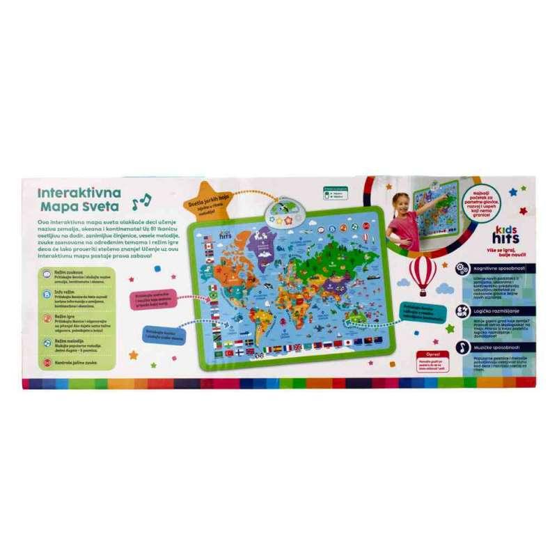 KH7007 KIDS HITS INTERAKTIVNA MAPA SVIJETA RS 