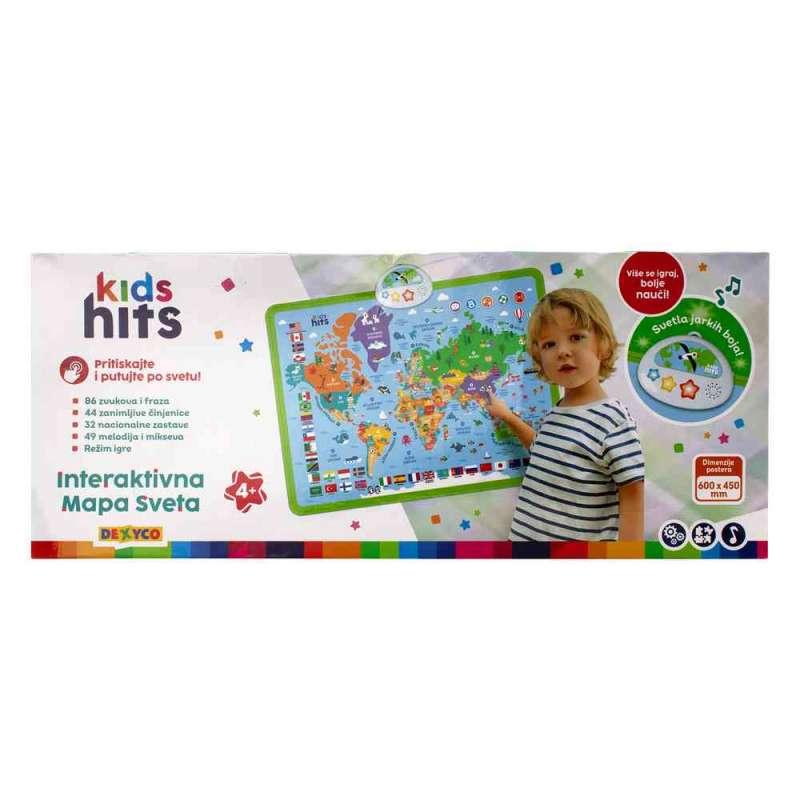 KH7007 KIDS HITS INTERAKTIVNA MAPA SVIJETA RS 