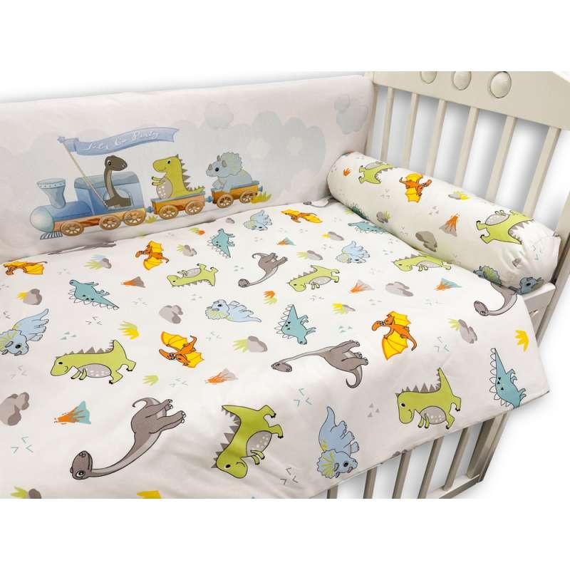 KIDZZ POSTELJINA DINO 8/1 