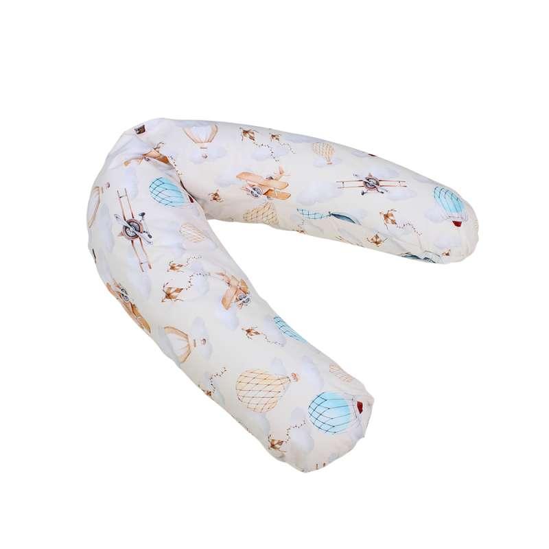KIDZZ NURSING AND SUPPORT PILLOW AIRPLANE 145X36CM 