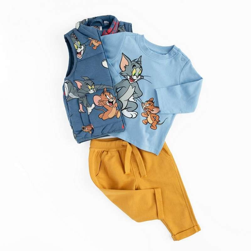 COOL CLUB SET BODI DUG RUKAV, DONJI DEO I TRAKA ZA KOSU WARNER BROS TOM AND MIX 