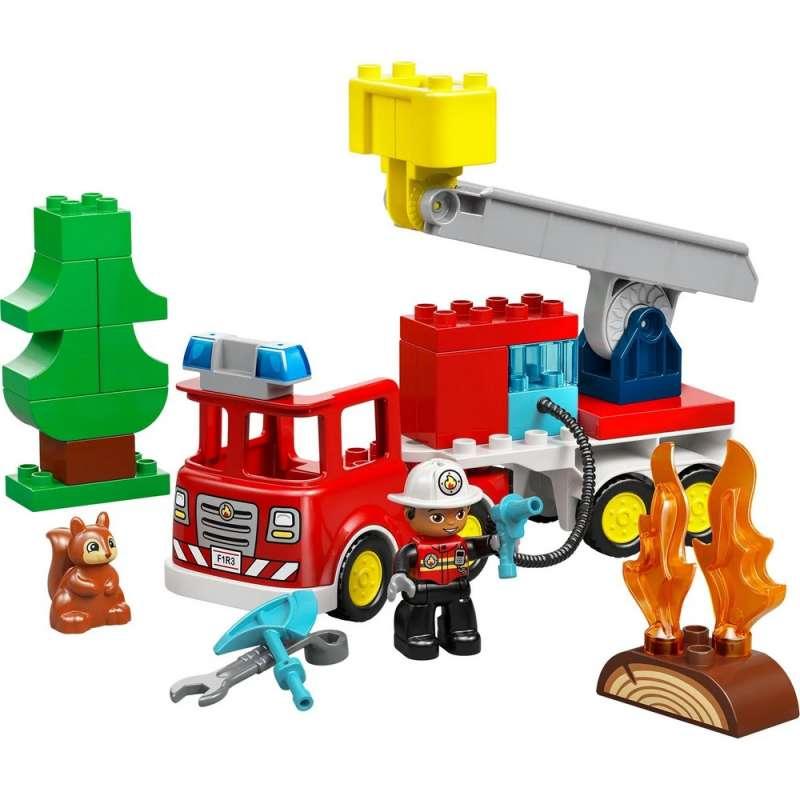LEGO DUPLO FIRE TRUCK WITH HOSE AND FIRE 