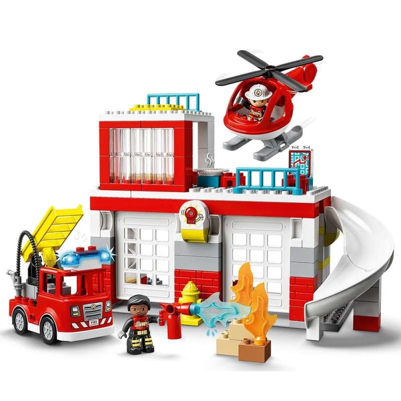 LEGO DUPLO FIRE STATION & HELICOPTER 